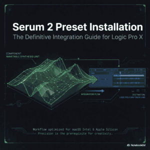 Step-by-step guide to installing Serum presets in Logic Pro X.