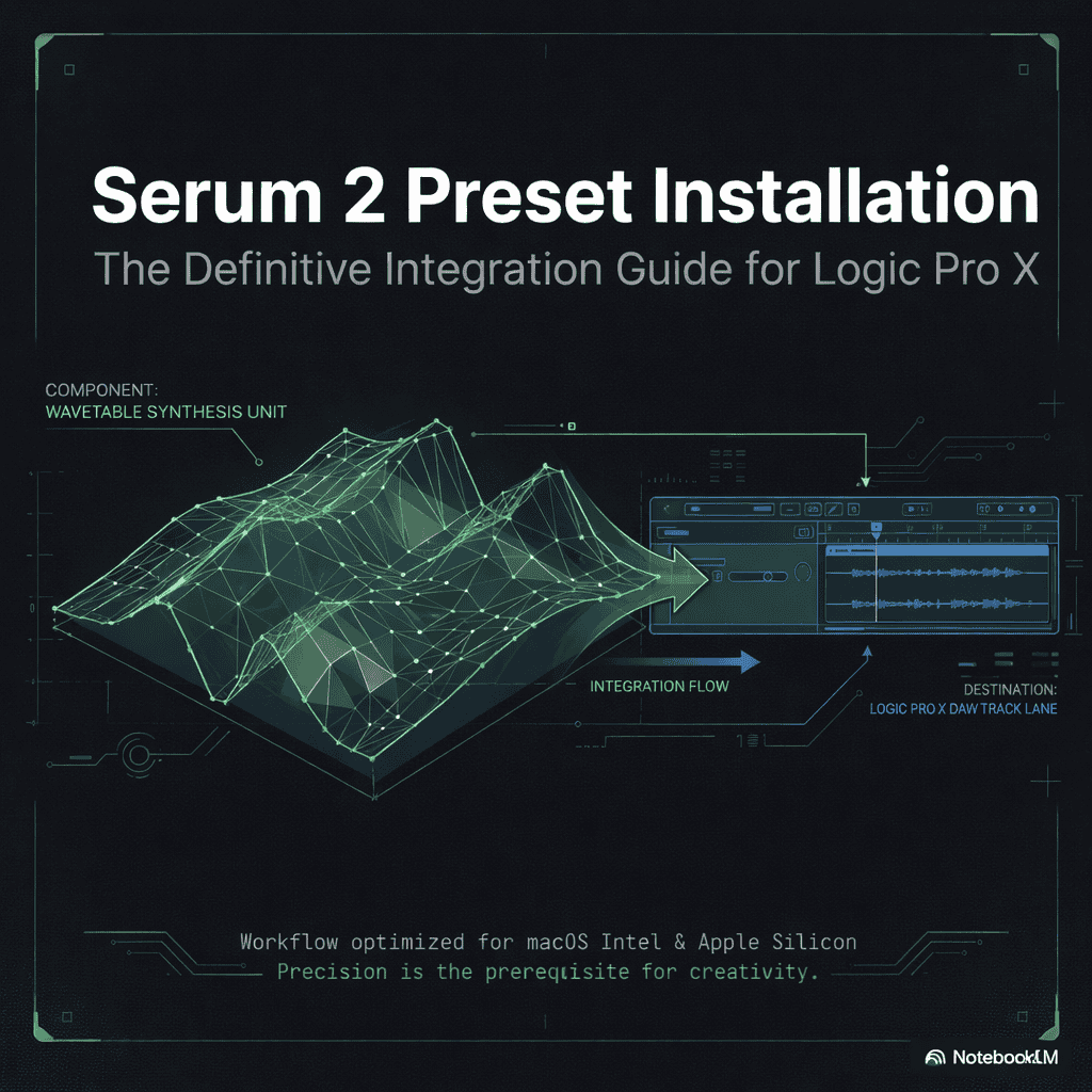 Step-by-step guide to installing Serum presets in Logic Pro X.
