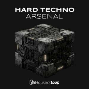 Hard Techno Arsenal sample pack with industrail loops, energic bass, pads, free sample, free loops, Serum presets