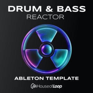 Drum & Bass reactor ABLETON TEMPLATE 174 BPM with drum loops, deep bass, melodic synths, free sample, free loops