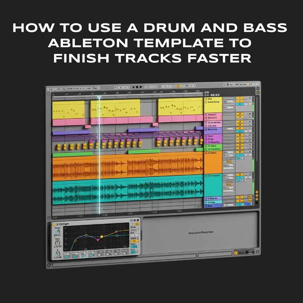 Ableton Drum and Bass template for music production efficiency.