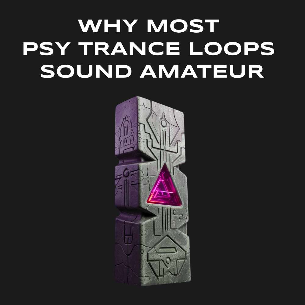 Iridescent holographic sphere with geometric mandala patterns on dark background — psy trance loops production guide