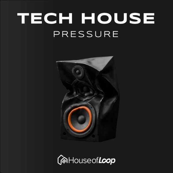 Electronic music artwork for Tech House Pressure with speaker image.