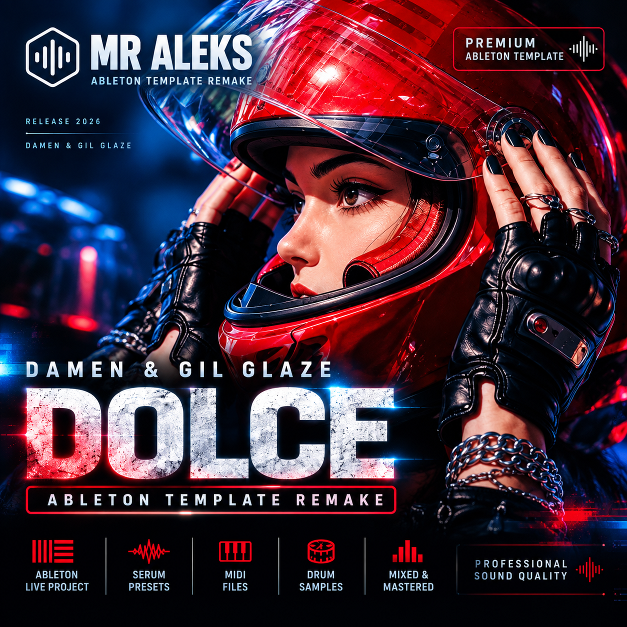 DAMEN & Gil Glaze - Dolce Remake Template, Template, Melodic Techno Ableton Template, ableton remake, free ableton template, Anyma, Massano, Argy, Miss Monique